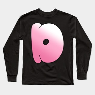 Pink Letter D Long Sleeve T-Shirt